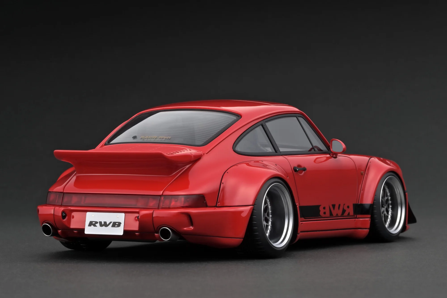 Miniature Porsche RWB 964 - Scale 1:18 - Color Red