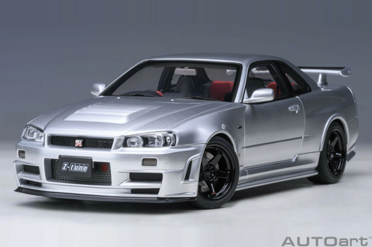 Nissan Skyline GT-R (R34) Z-tune Sliver AUTOart 1:18