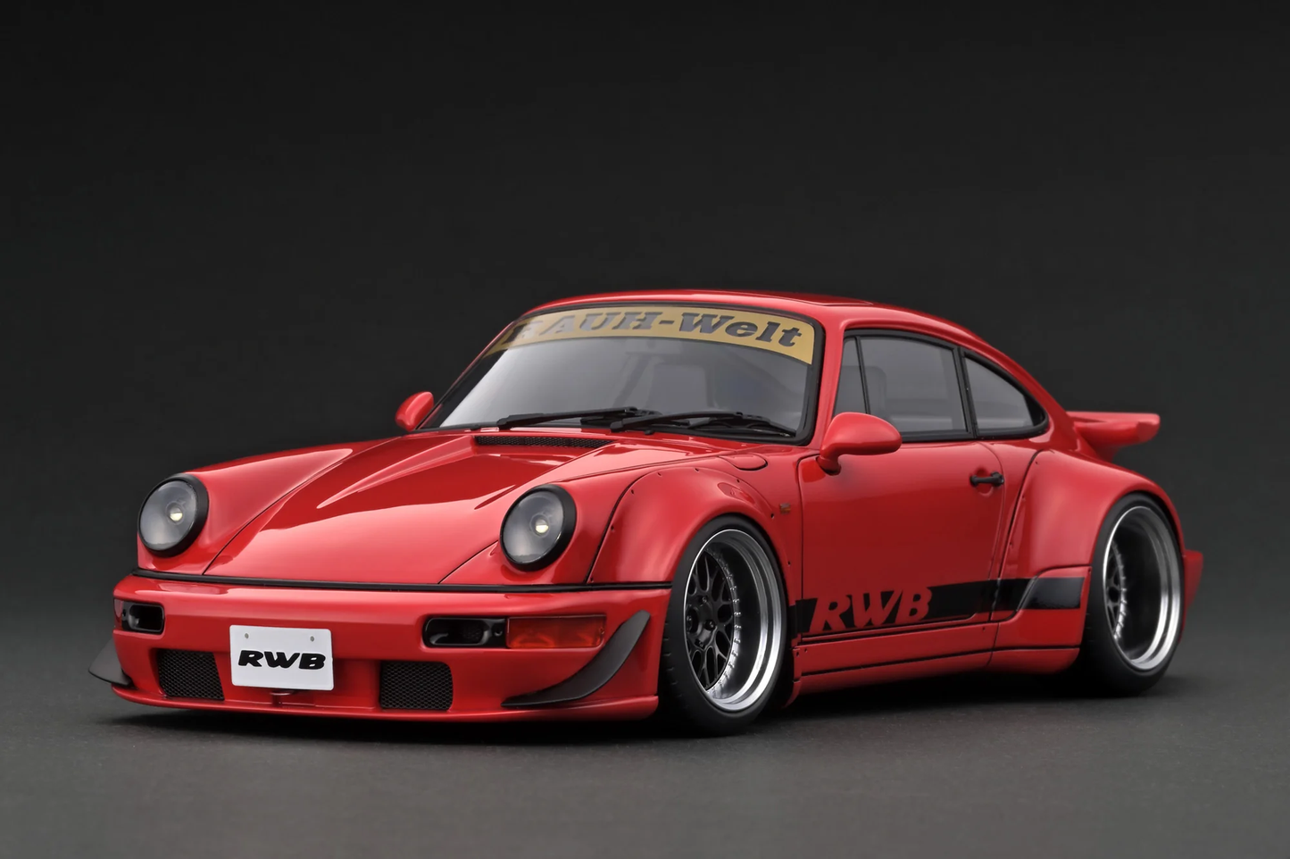 Miniature Porsche RWB 964 - Scale 1:18 - Color Red