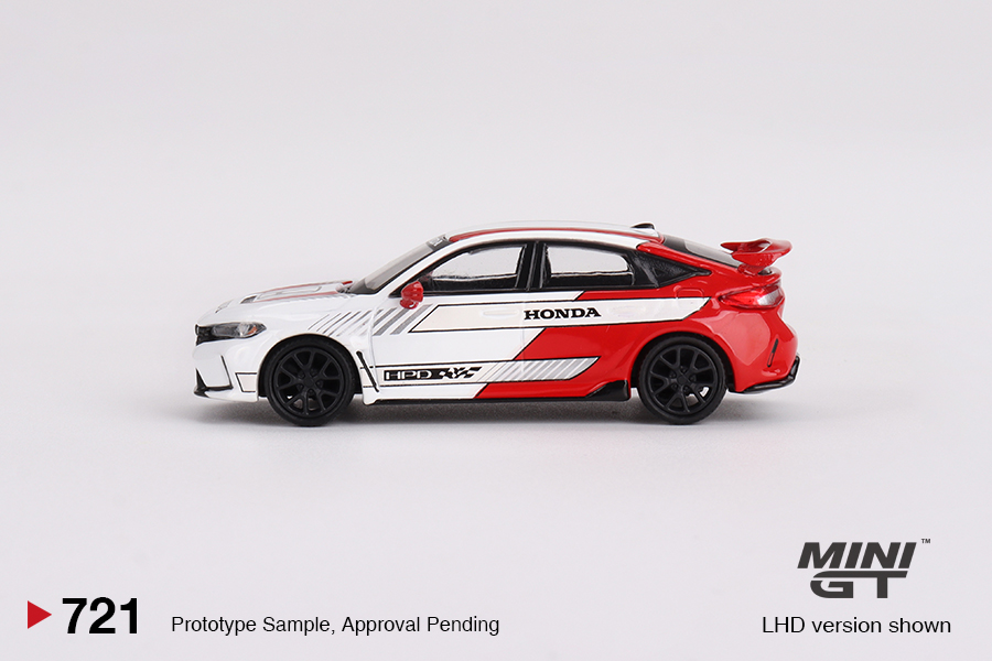 Honda Civic Type R #2 2023 Pace Car White Mini GT 1:64