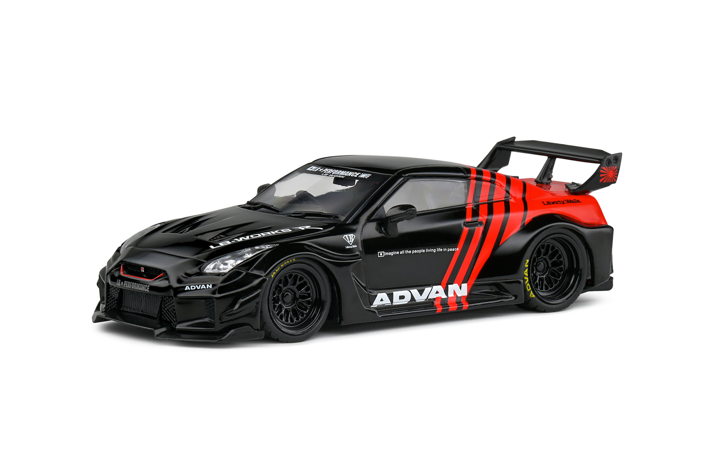 Nissan GT-R R35 LBWK Silhouette 2019 Advan Solido 1/43