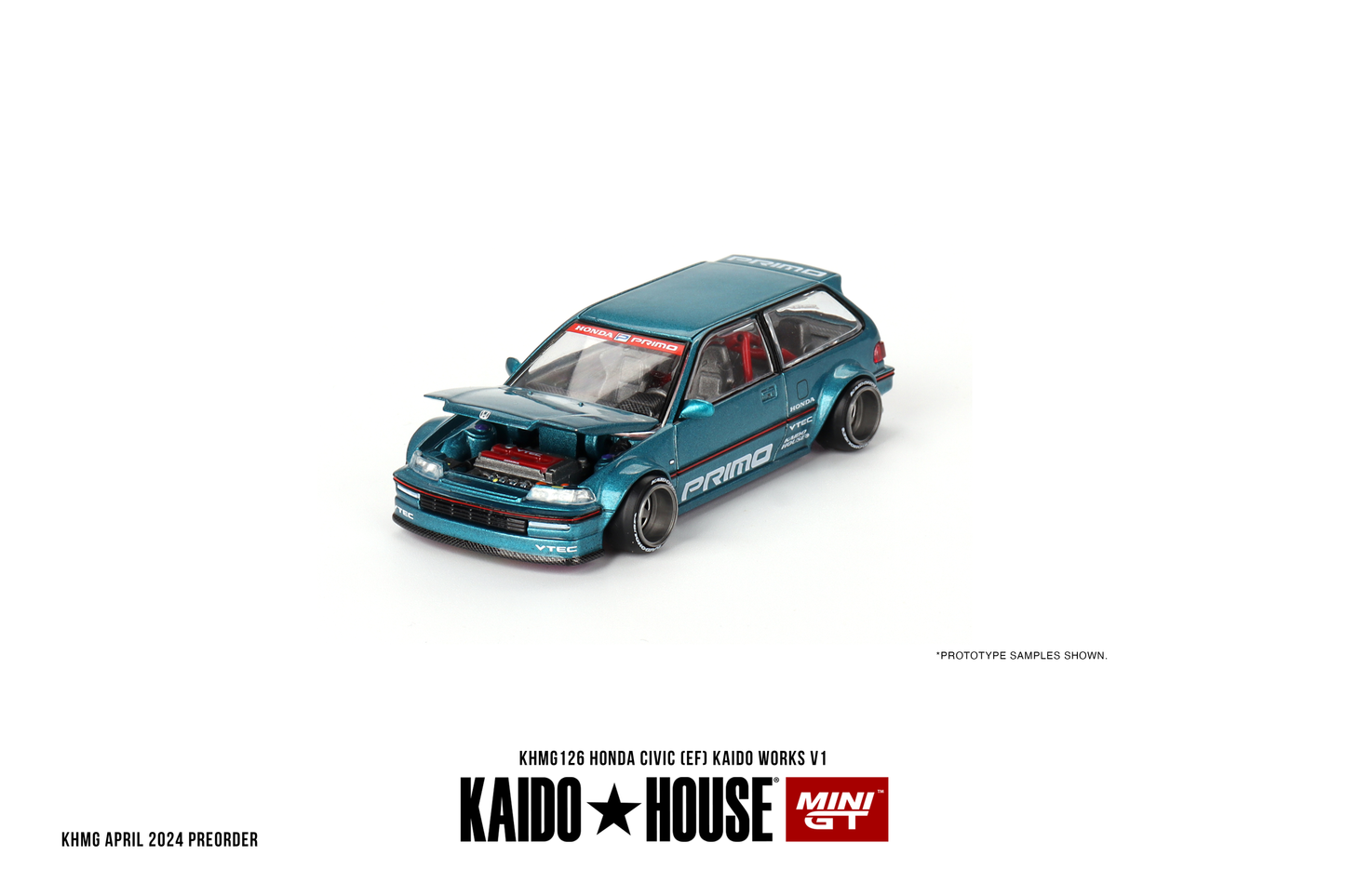 Honda Civic EF V1 KAIDO HOUSE Mini GT 1:64