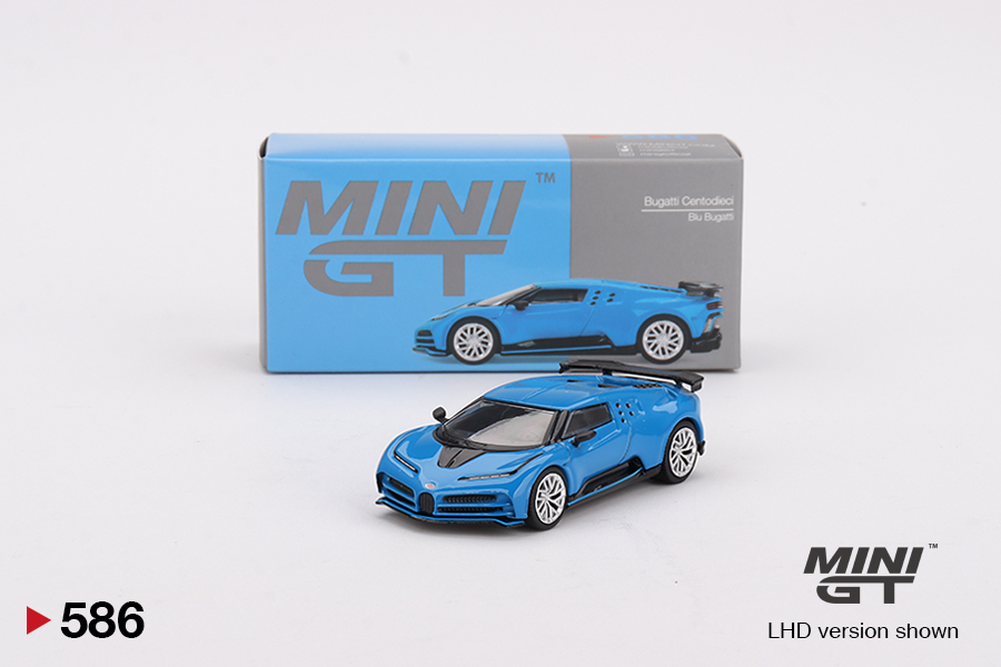 Bugatti Centodieci Blu Bugatti Mini GT 1:64