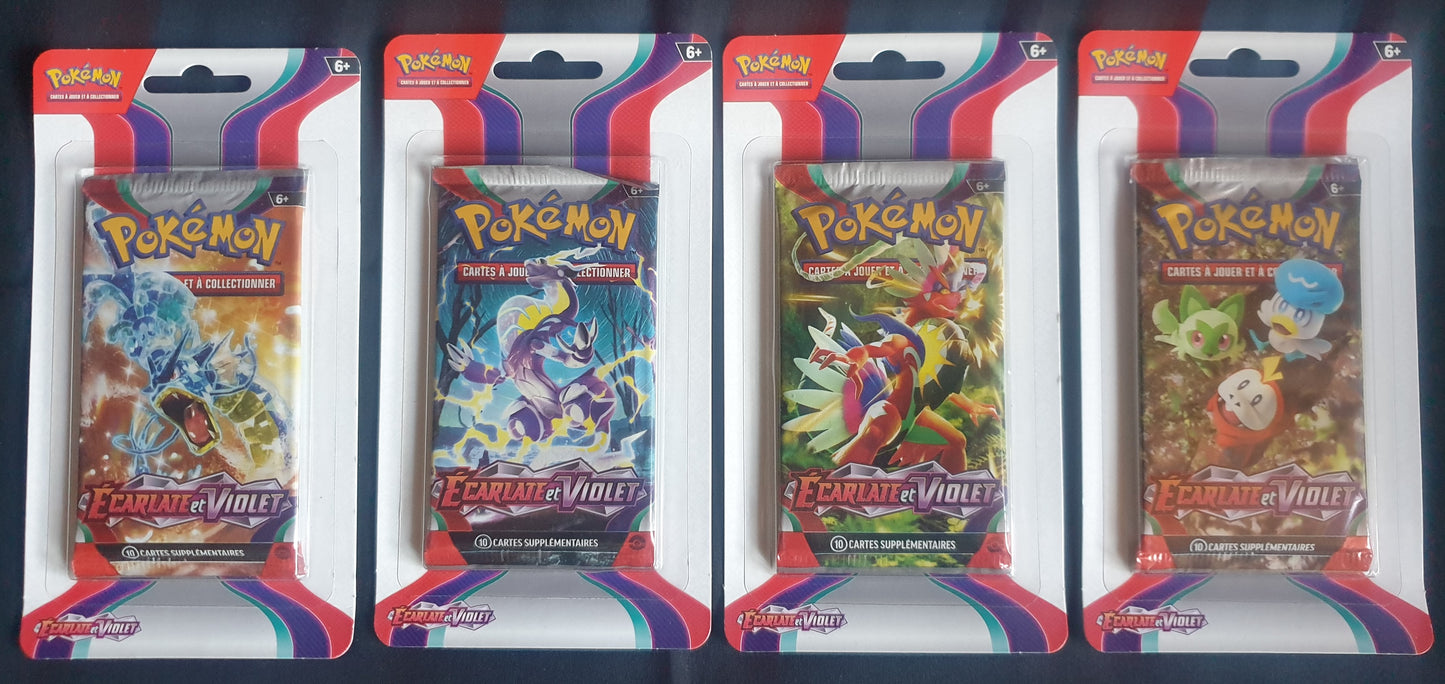 Booster sous blister Pokémon écarlate et violet EV01 en français