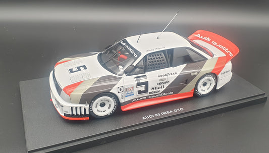 Audi 90 IMSA GTO #5 2nd Laguna Seca 1989 Werk83 1:18