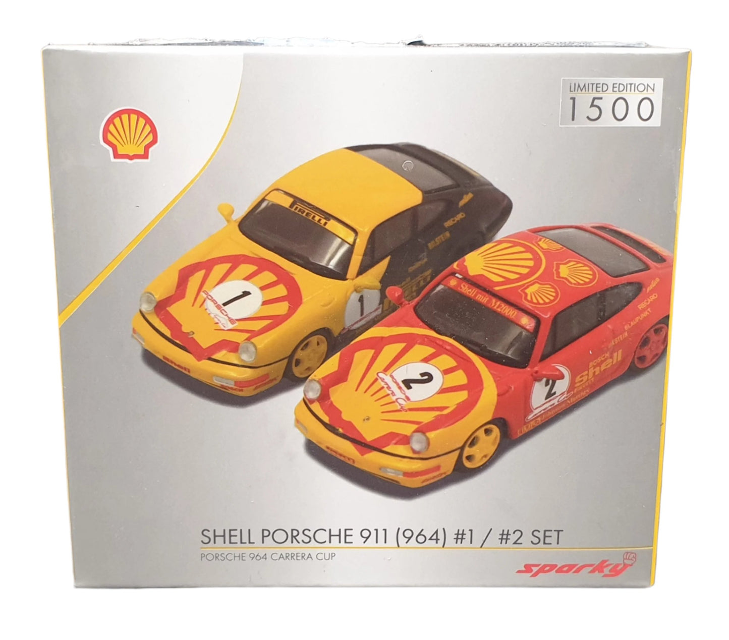 Set Combo Porsche 911 (964) Carrera Cup Shell Sparky 1:64