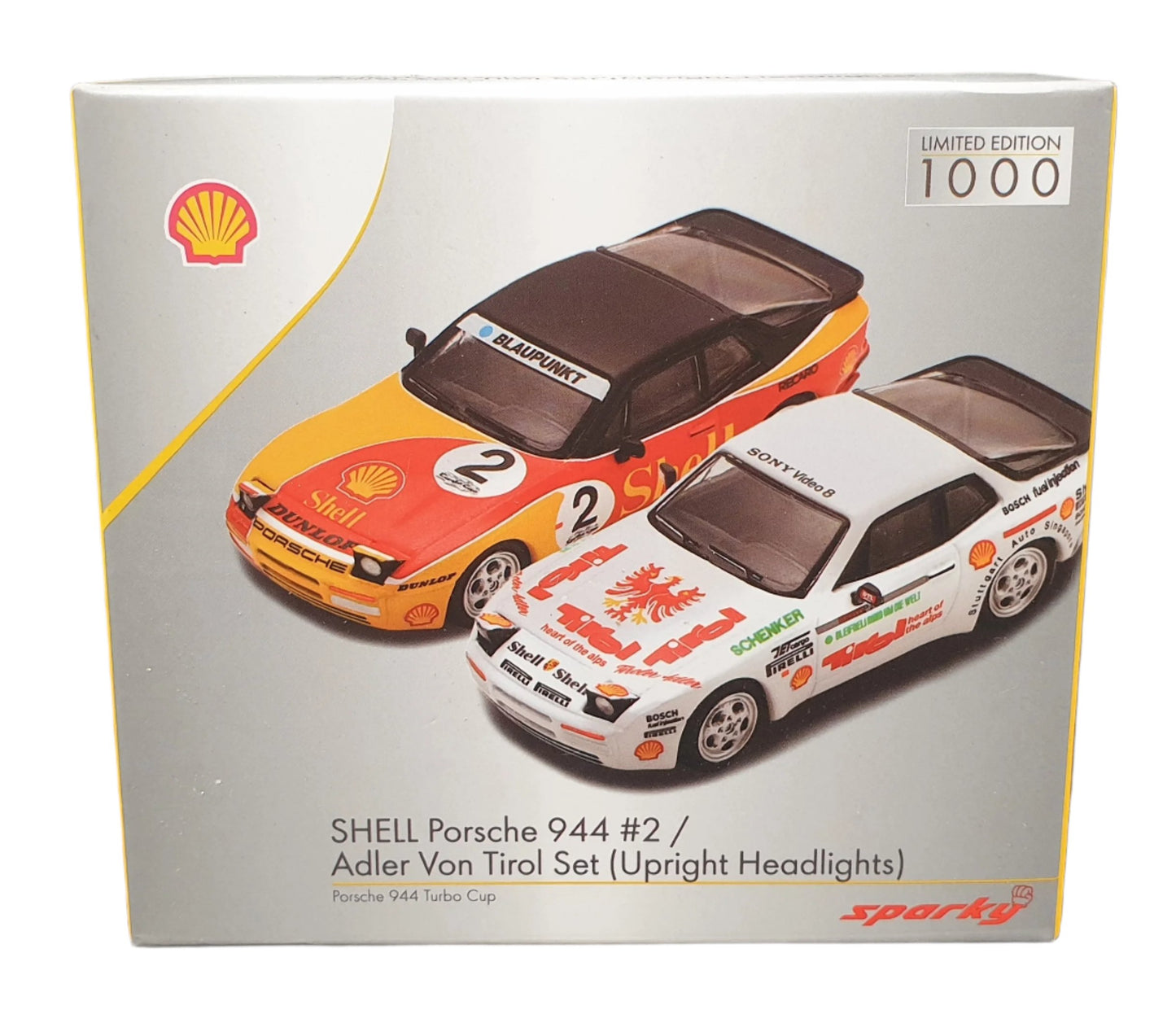 Set Combo Porsche 944 Turbo Cup Shell Sparky 1:64