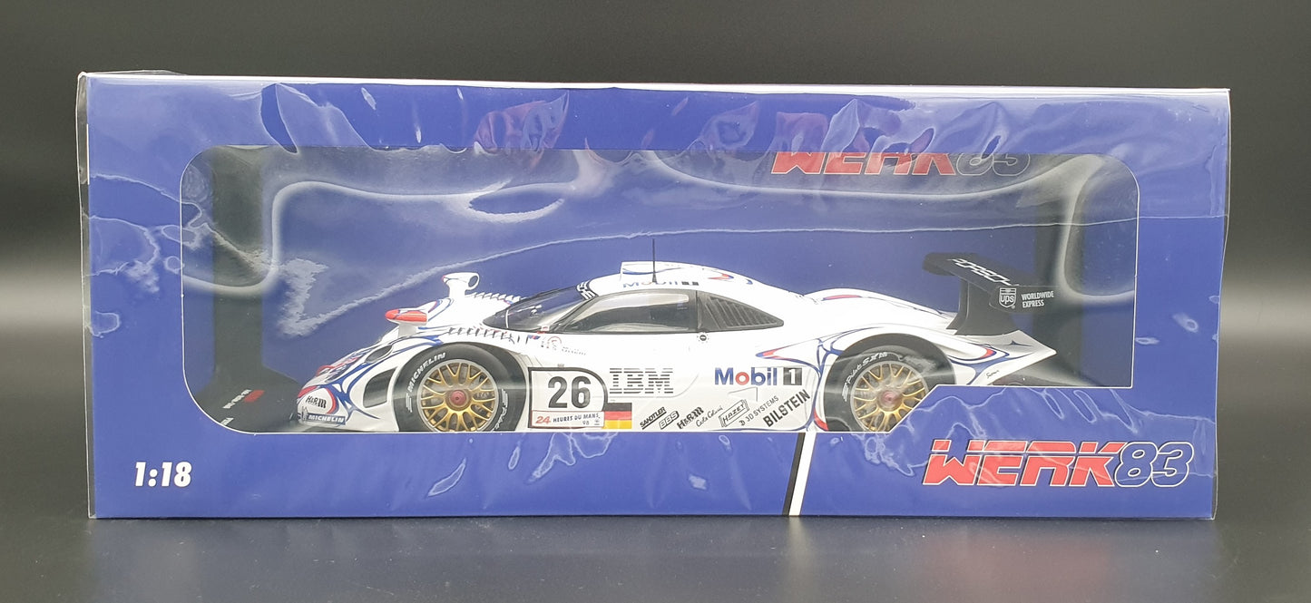 Porsche 911 GT1 #26 Winner Le Mans 1998 Werk83 1:18