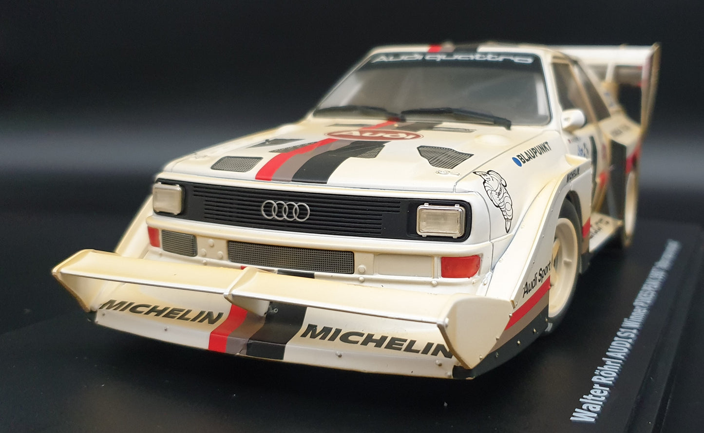 Audi Sport Quattro S1 Pikes Peak 1987 #1 Dirty Version CMR 1:18