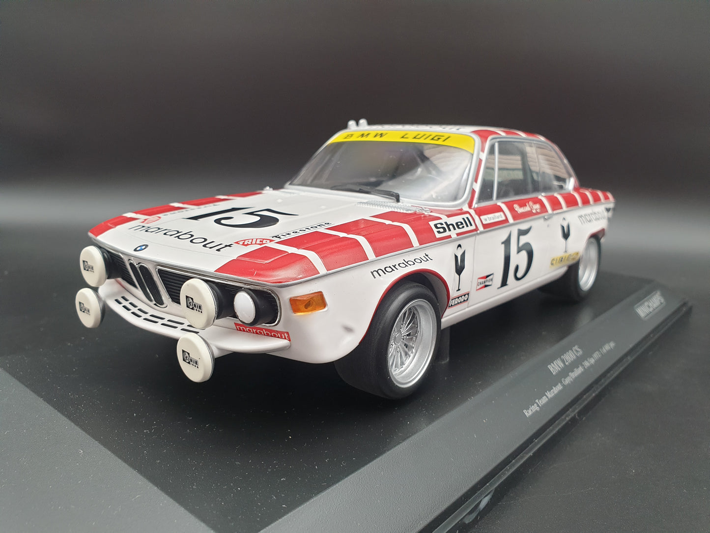 BMW 2800 CS 24h de Spa 1972 Minichamps 1:18