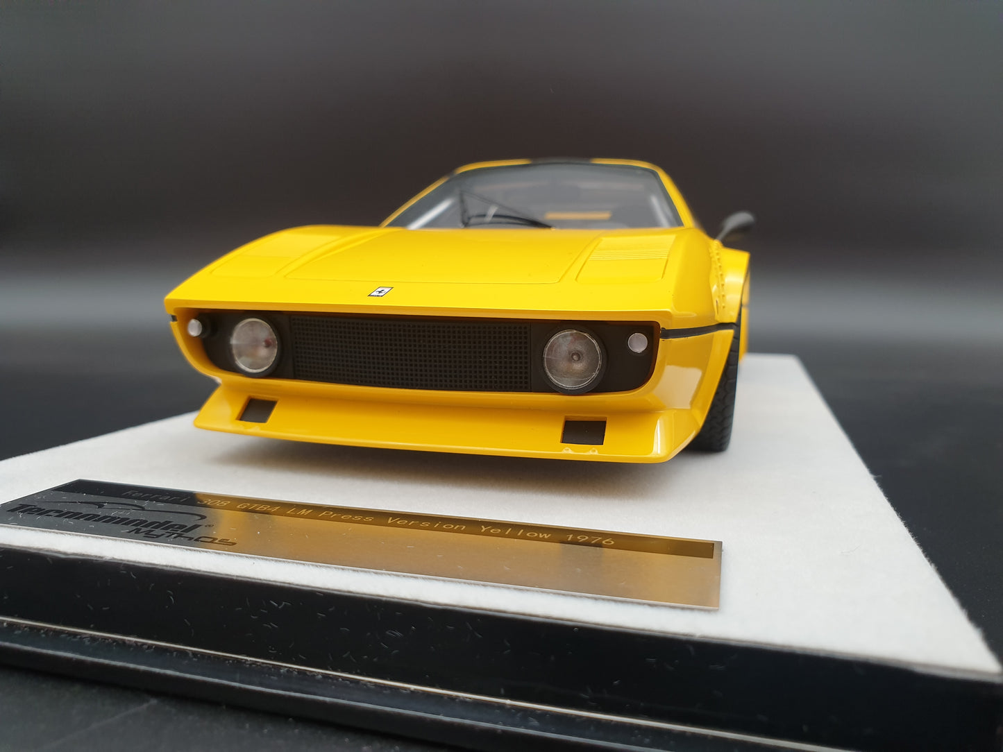 Ferrari 308 GTB/4 LM 1976 PRESS Giallo Modena - Tecnomodel 1:18