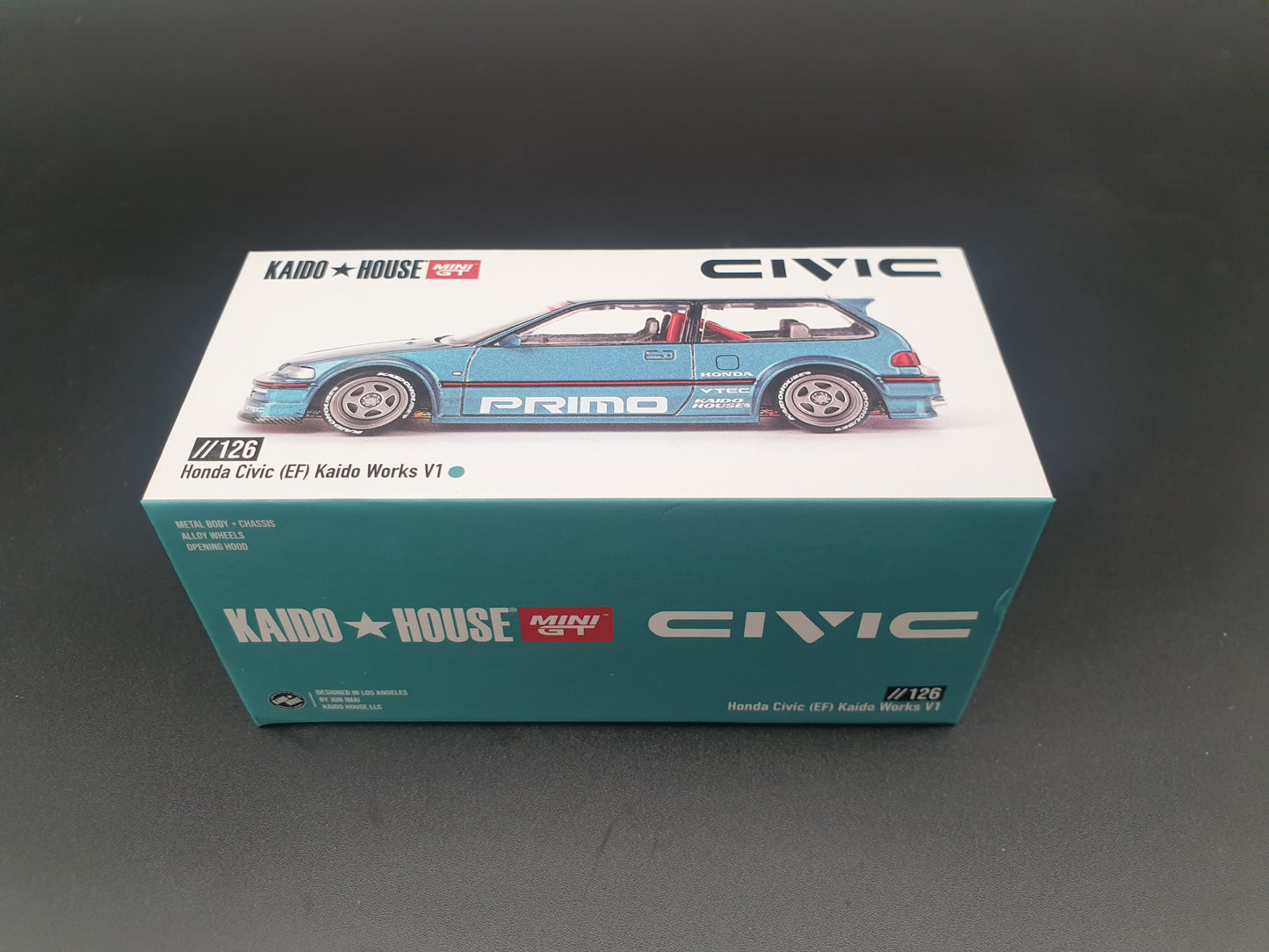 Honda Civic EF V1 KAIDO HOUSE Mini GT 1:64