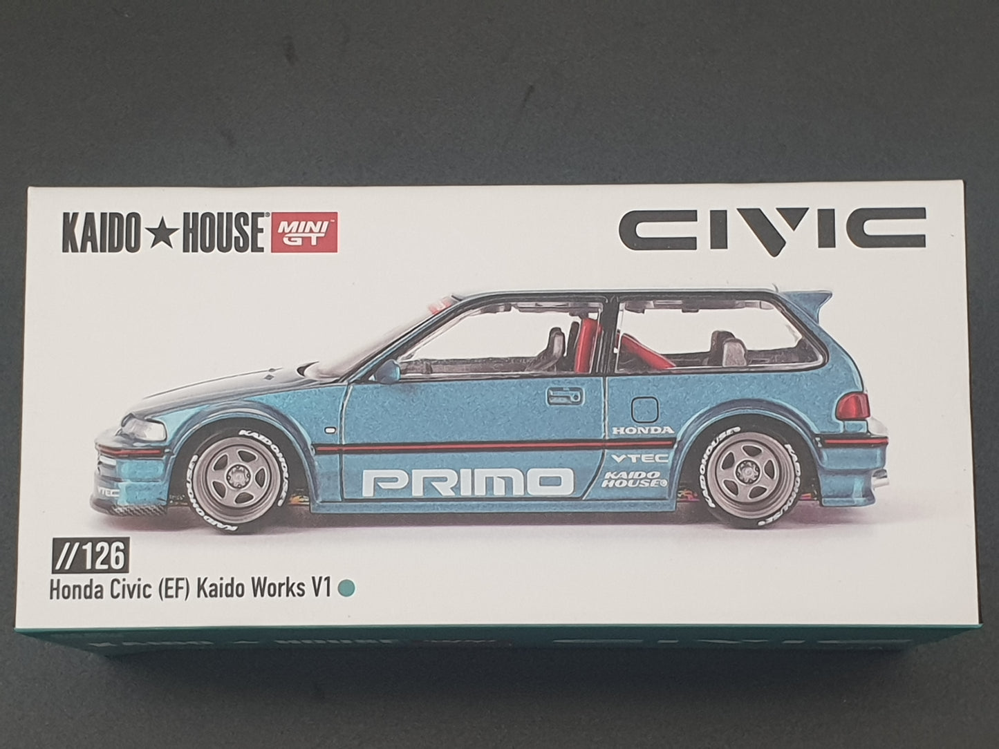 Honda Civic EF V1 KAIDO HOUSE Mini GT 1:64