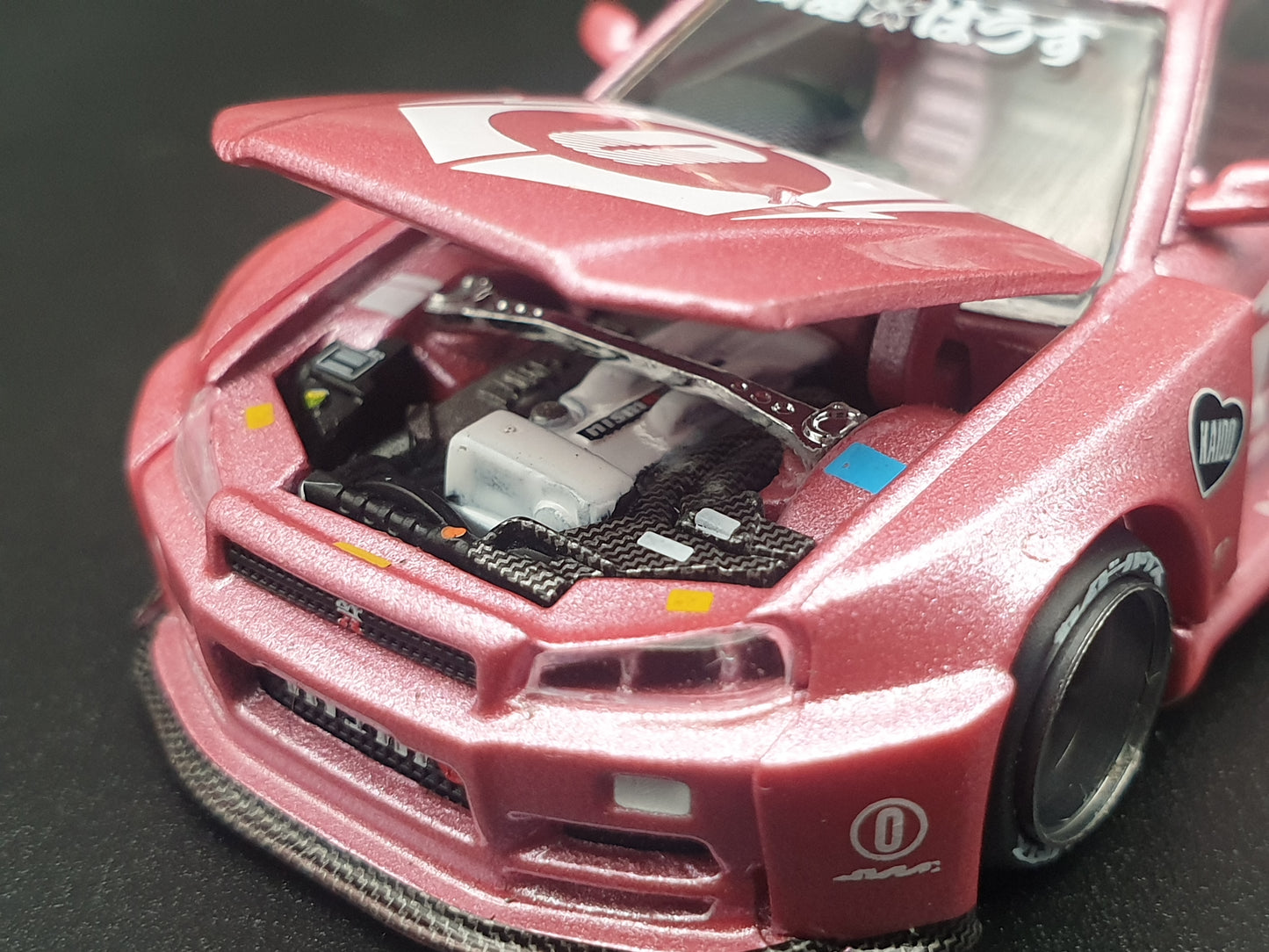 Nissan Skyline GT-R R34 KAIDO RACING FACTORY V1 KAIDO HOUSE Mini GT 1:64