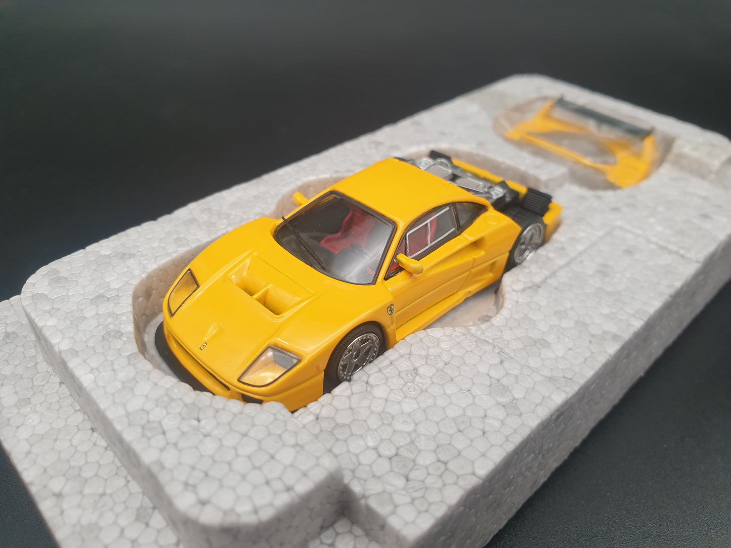 Ferrari F40 LM 1996 Press Version Modena Yellow Tecnomodel 1:64