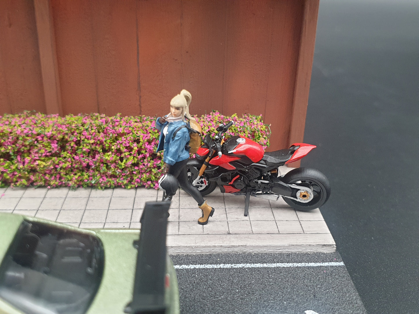 Box mini diorama "JDM ROAD" Ninety One 1:64