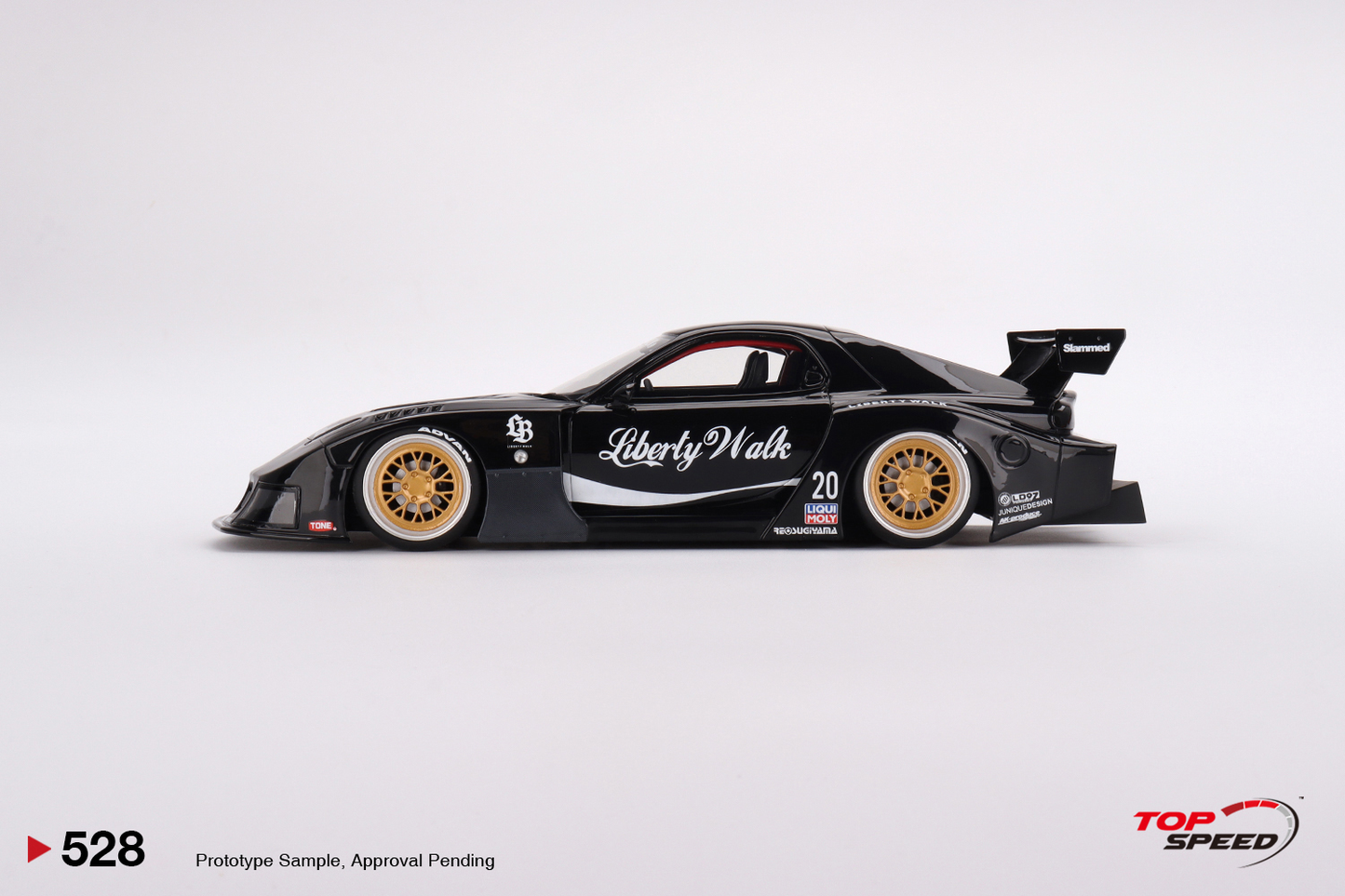 MAZDA RX-7 LB-Super Silhouette Liberty Walk Black Top Speed 1:18