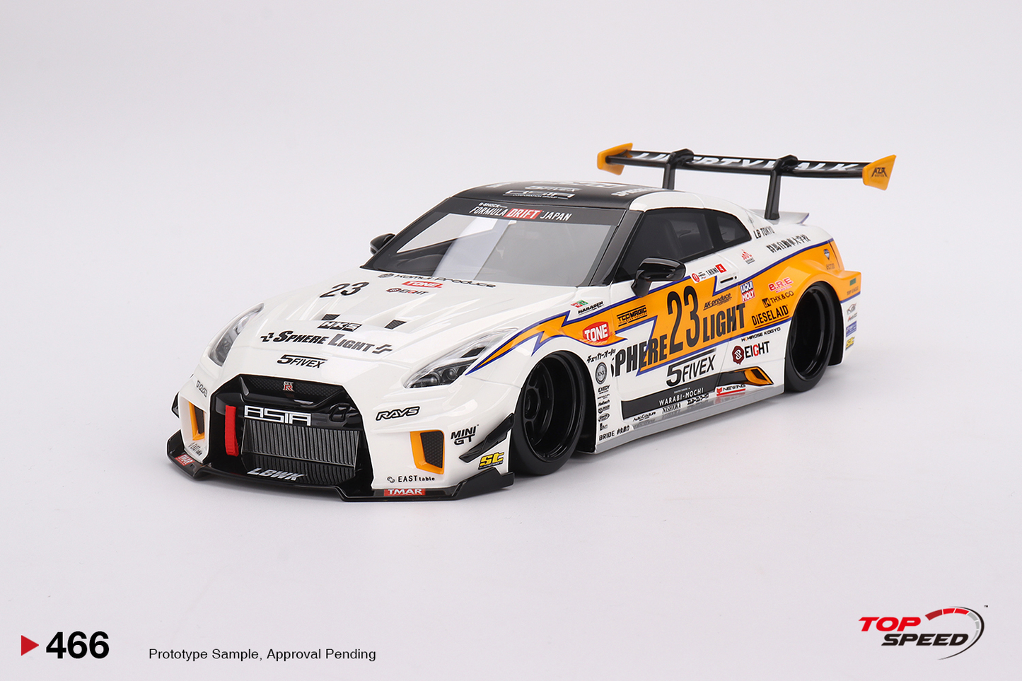 Nissan LB-Silhouette WORKS GT 35GT-RR Ver.2 LB Racing Formula Drift 2022 Top Speed 1:18