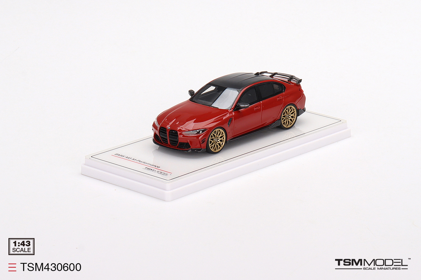 BMW M3 M-Performance (G80) Rouge Toronto métallisé TSM 1:43