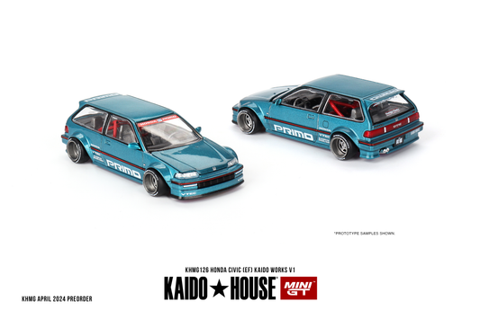 Honda Civic EF V1 KAIDO HOUSE Mini GT 1:64