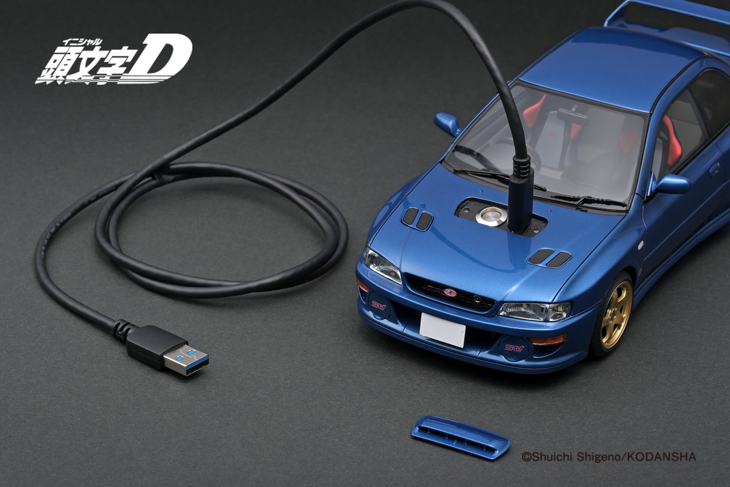 Miniature Subaru Impreza WRX STi Version V (GC8) - Scale 1:18 - Initial D