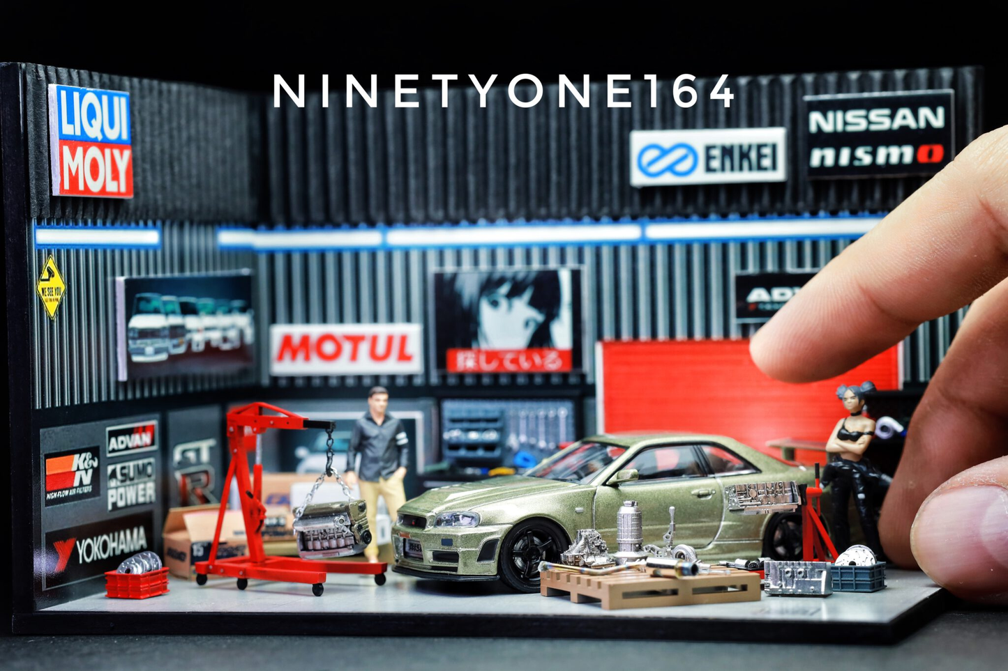 Box mini diorama "NISMO" Ninety One 1:64