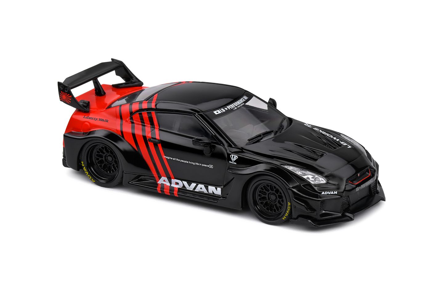 Nissan GT-R R35 LBWK Silhouette 2019 Advan Solido 1/43