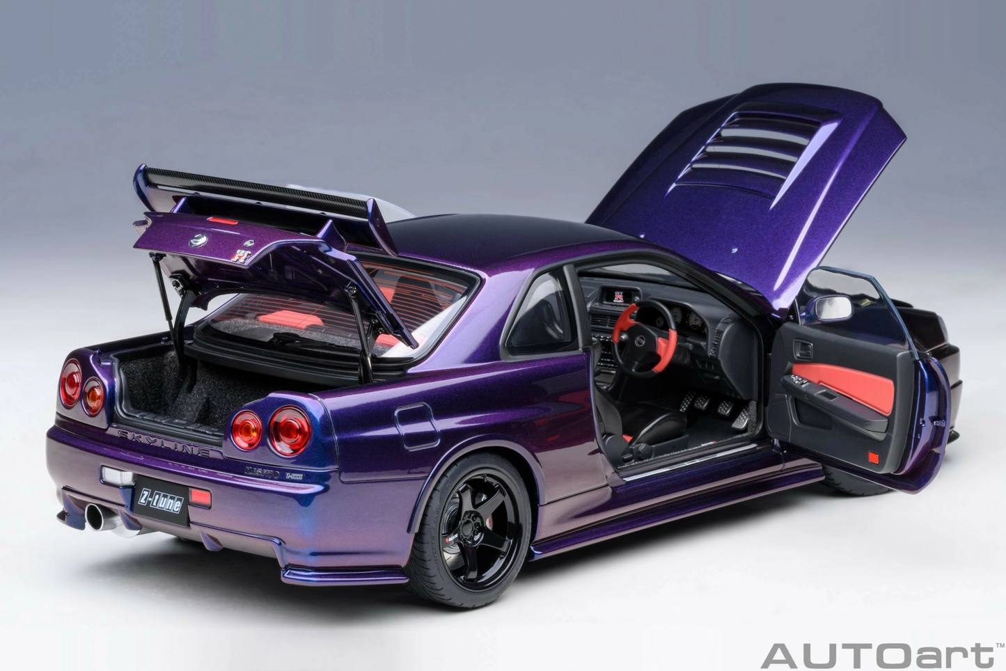 Nissan Skyline GT-R (R34) Z-tune Midnight Purple III AUTOart 1:18