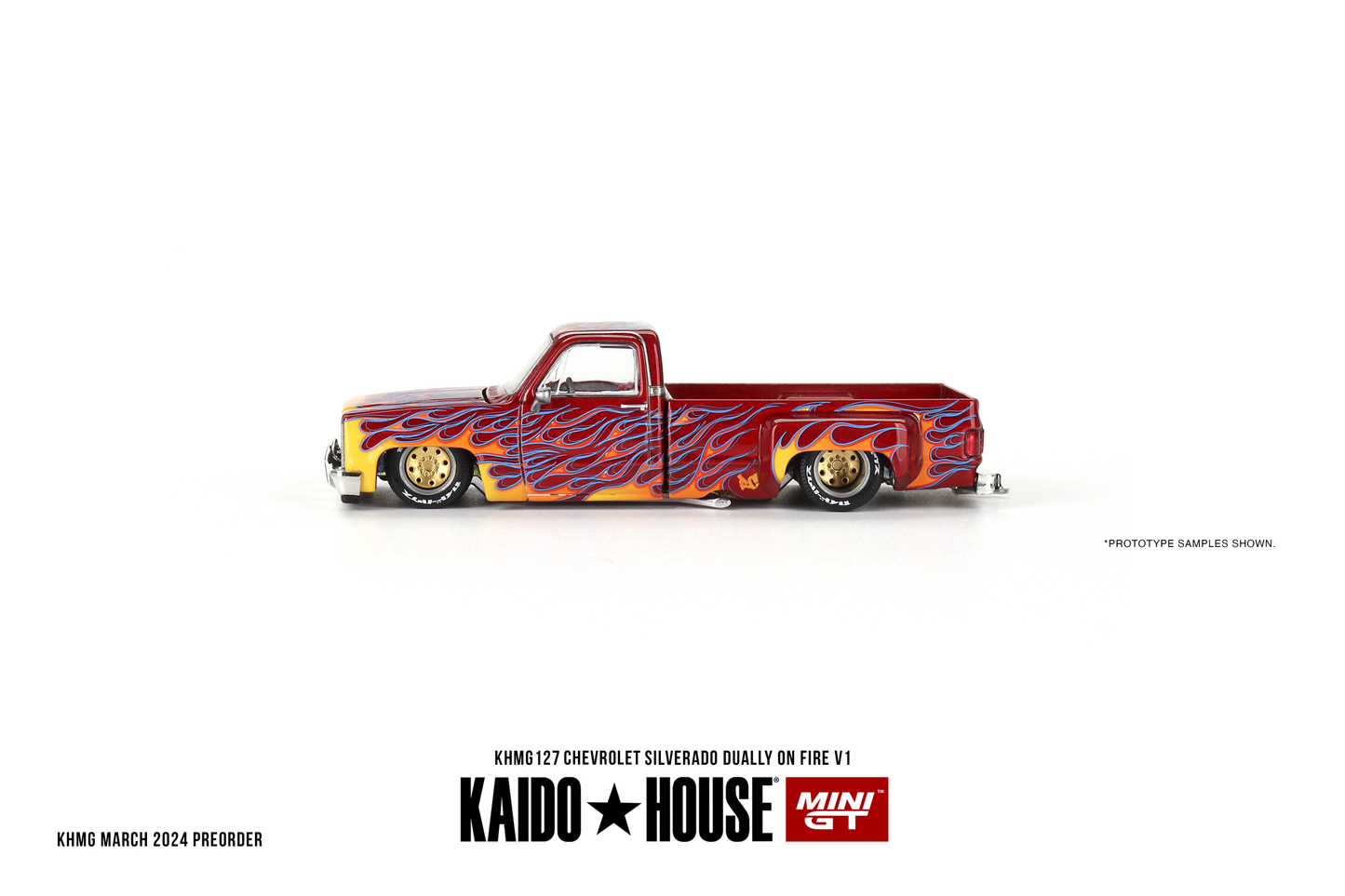 Chevrolet Silverado Dually One Fire V1 KAIDO HOUSE Mini GT 1:64