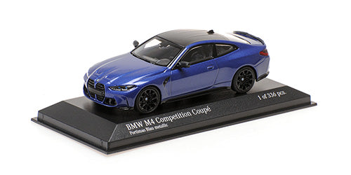 BMW M4 Competition Coupé Blue Metallic Minichamps 1:43