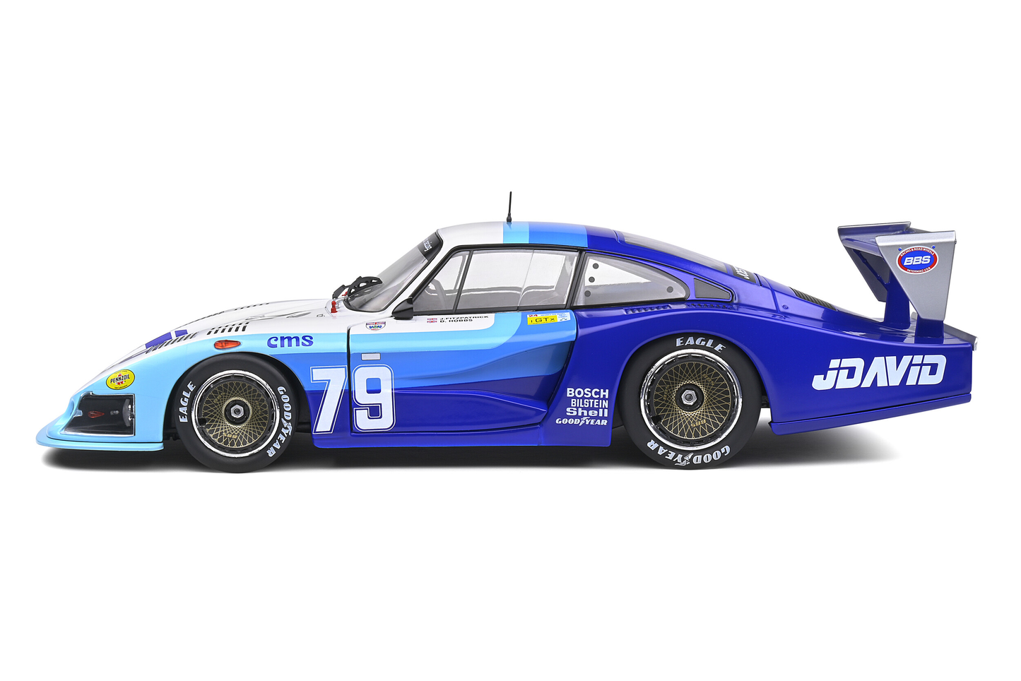 Porsche 935 Moby Dick #79 24H Le Mans 1982 Fitzpatrick/Hobbs Solido 1:18