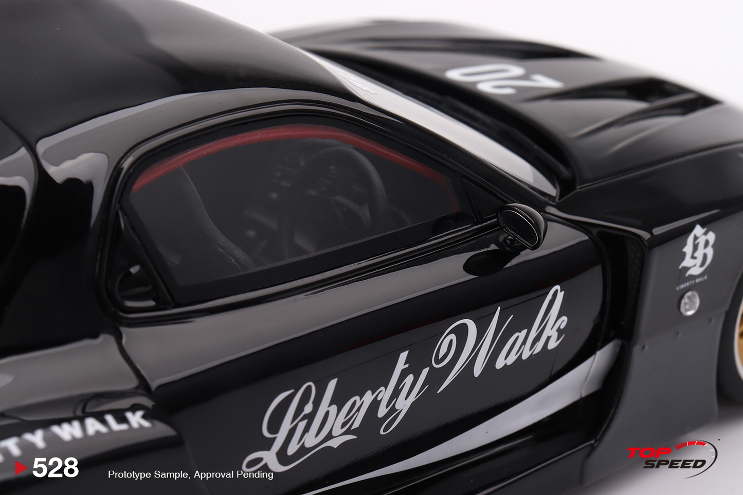 MAZDA RX-7 LB-Super Silhouette Liberty Walk Black Top Speed 1:18