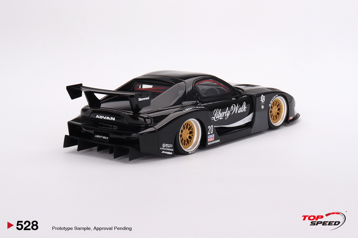 MAZDA RX-7 LB-Super Silhouette Liberty Walk Black Top Speed 1:18