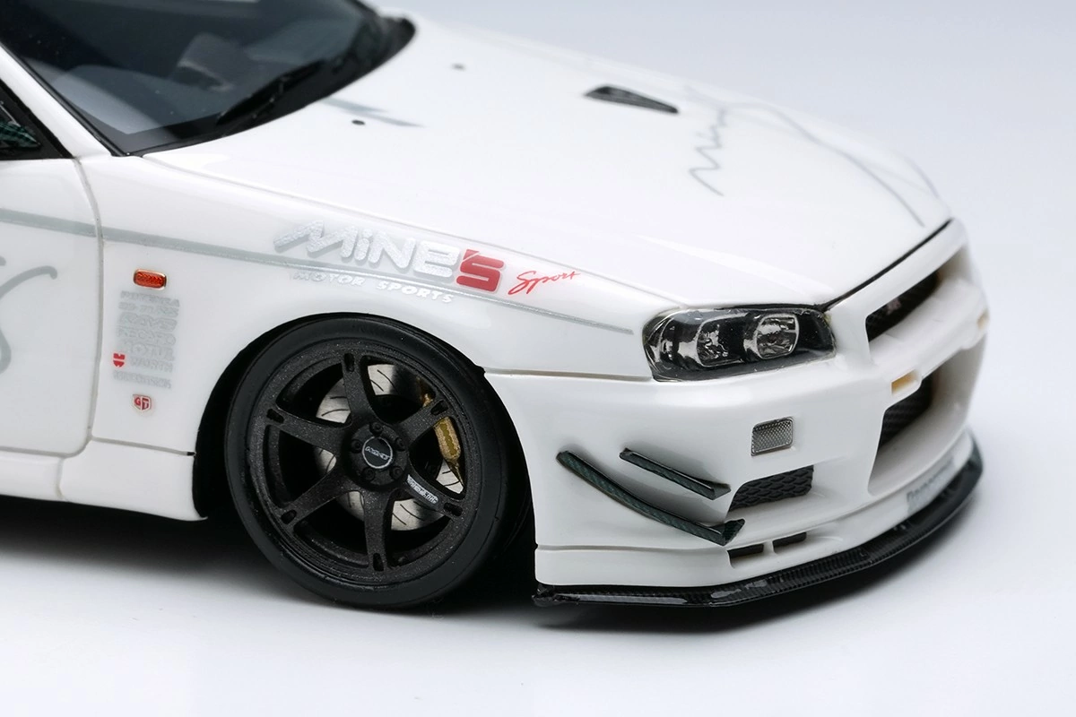 Mine's Skyline GT-R (BNR34) V-spec N1 Tokyo Auto Salon 2024 Make-Up 1:43