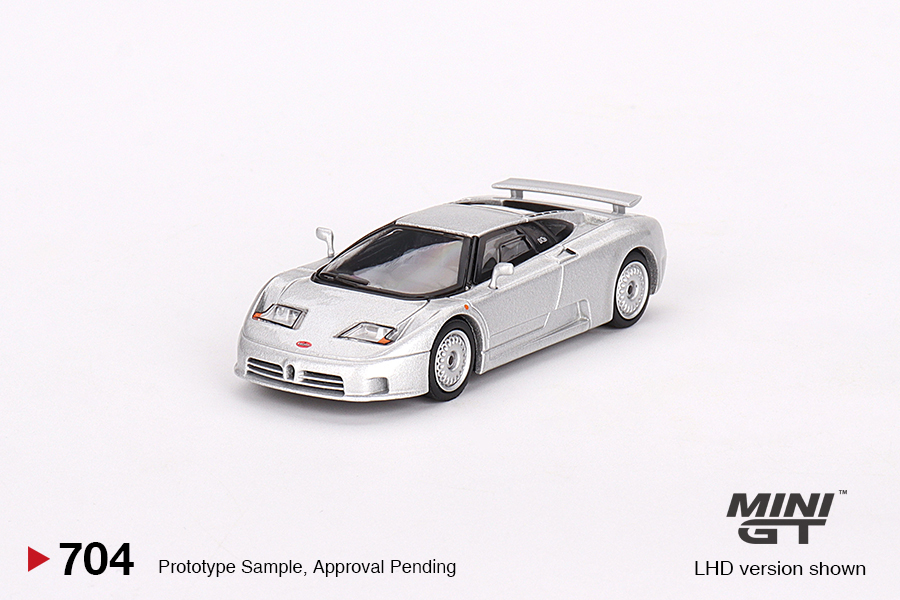 Bugatti EB110 GT Grigio Chiaro Mini GT 1:64