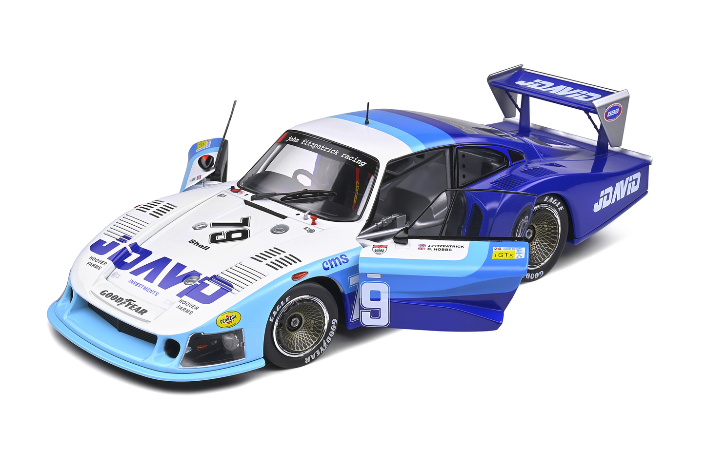 Porsche 935 Moby Dick #79 24H Le Mans 1982 Fitzpatrick/Hobbs Solido 1:18