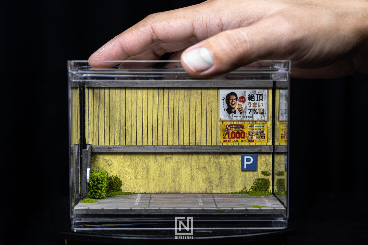 Box mini diorama "JDM PARKING" Ninety One 1:64