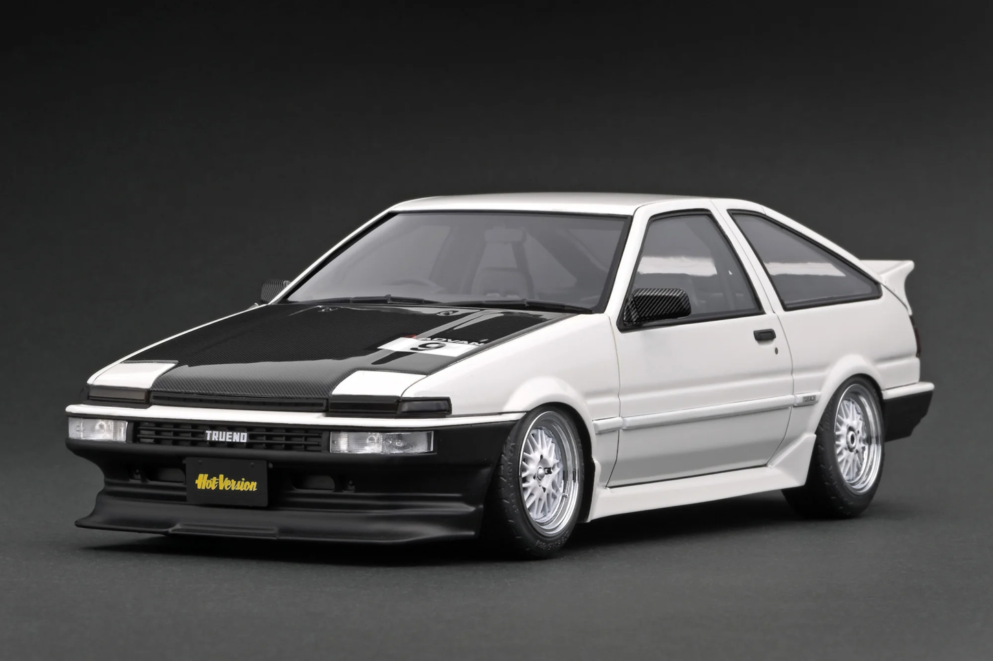 Toyota Sprinter Trueno AE86 3Door TK-Street Early Ver. White SSR wheels Ignition Model 1:18