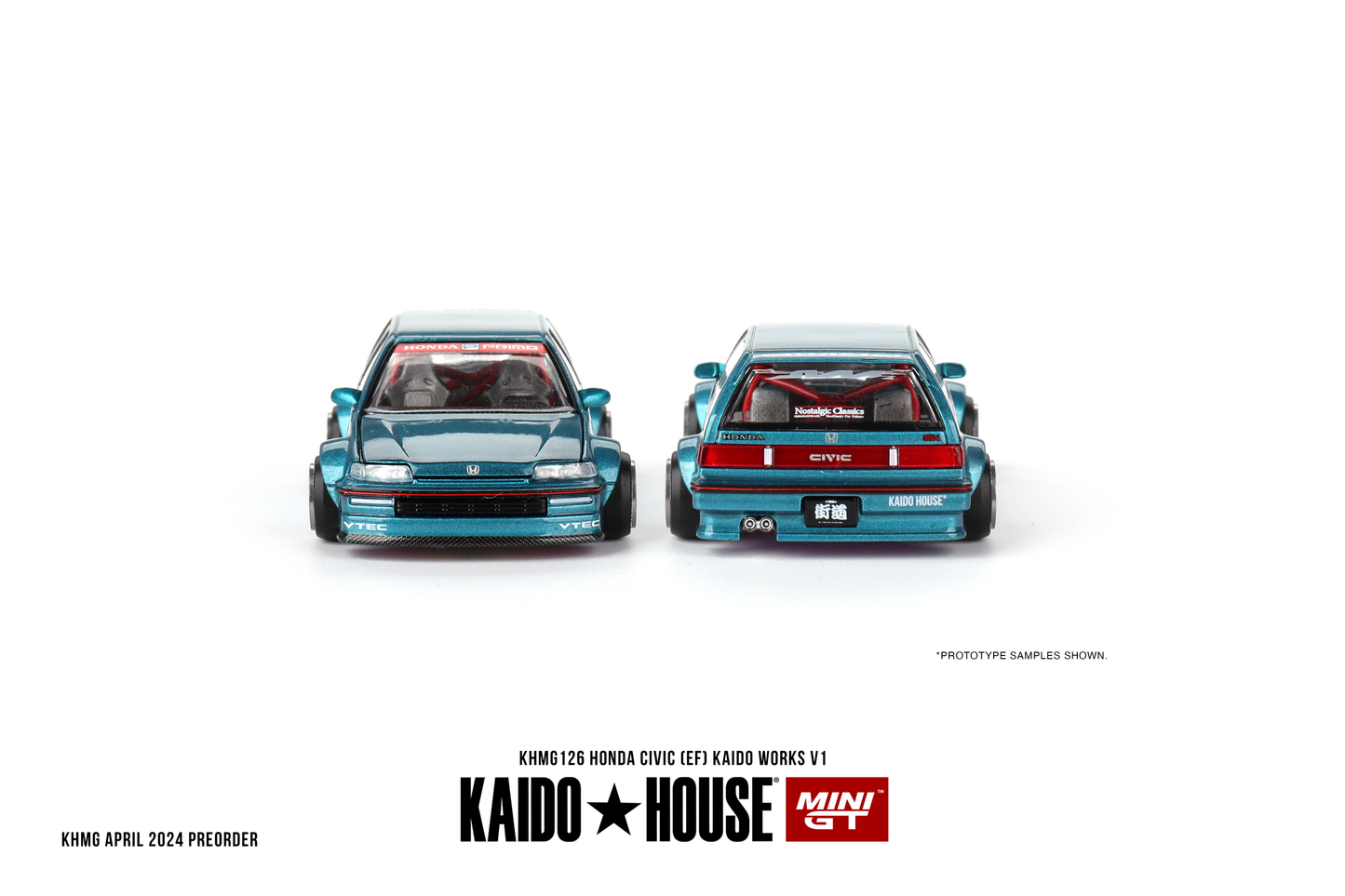 Honda Civic EF V1 KAIDO HOUSE Mini GT 1:64