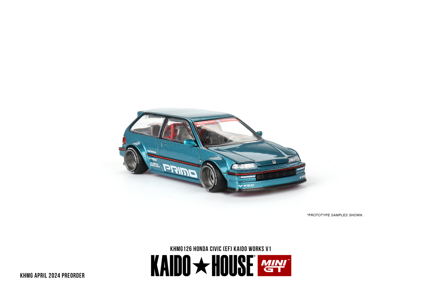 Honda Civic EF V1 KAIDO HOUSE Mini GT 1:64