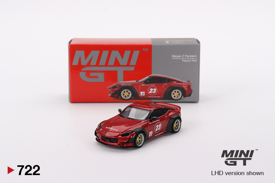 Nissan Z Pandem Passion Red Mini GT 1:64