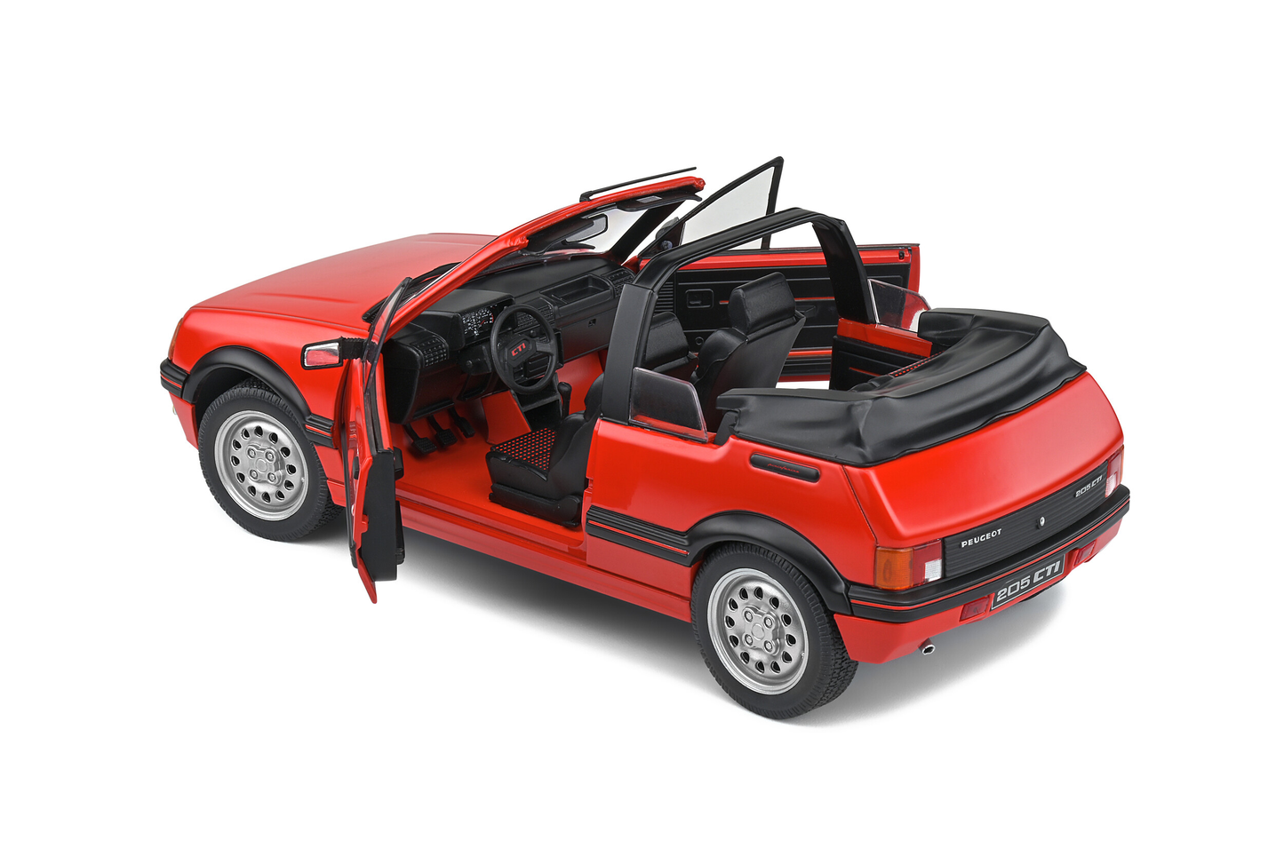 PEUGEOT 205 CTI 1986 Rouge Vallelunga Solido 1:18