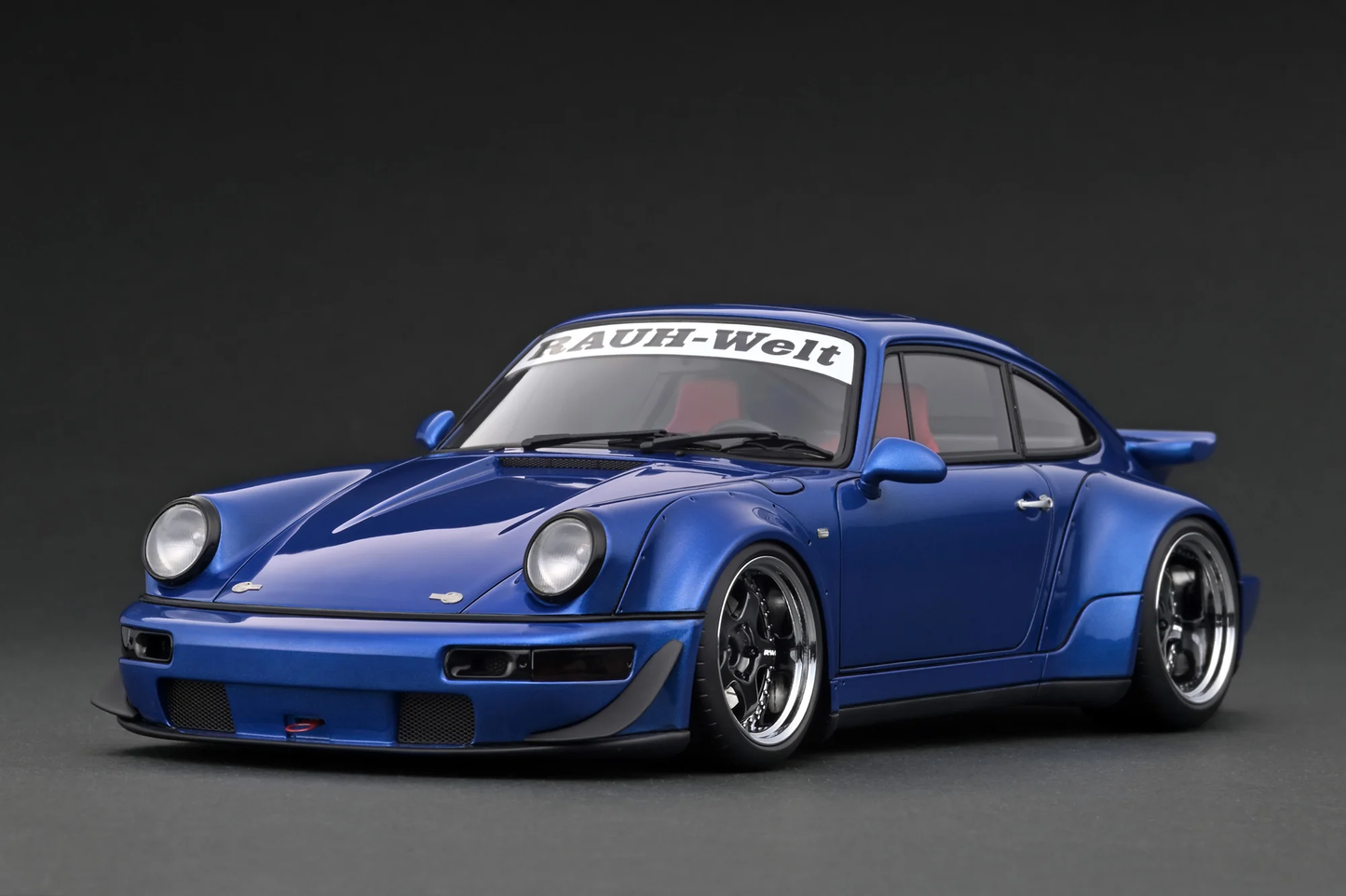 Porsche RWB 964 Miniature - Scale 1:18 - Metallic Blue