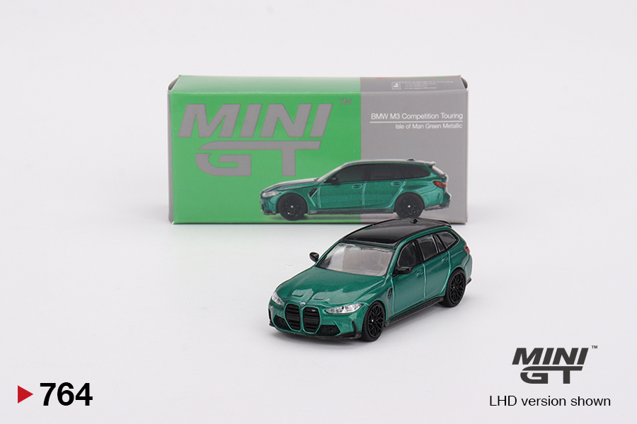 BMW M3 Touring Compétition Isle of Man Green Mini GT 1:64