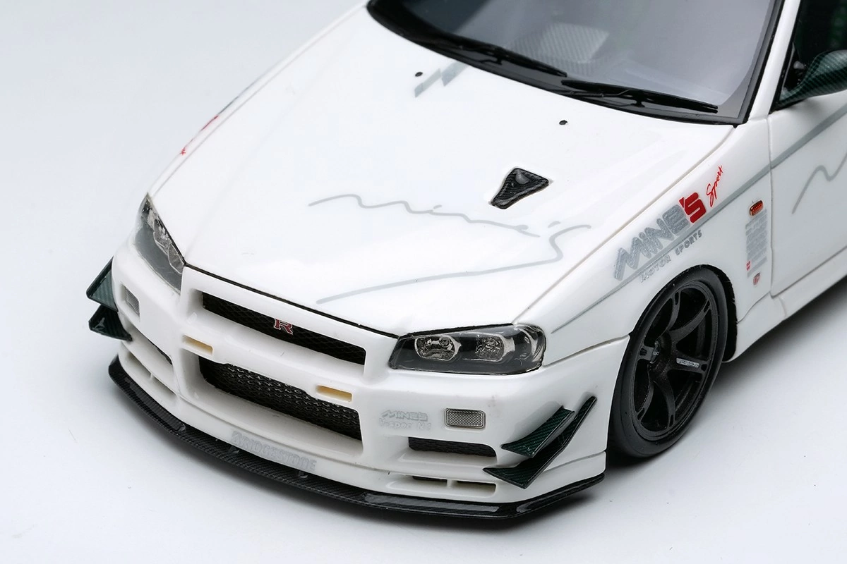 Mine's Skyline GT-R (BNR34) V-spec N1 Tokyo Auto Salon 2024 Make-Up 1:43