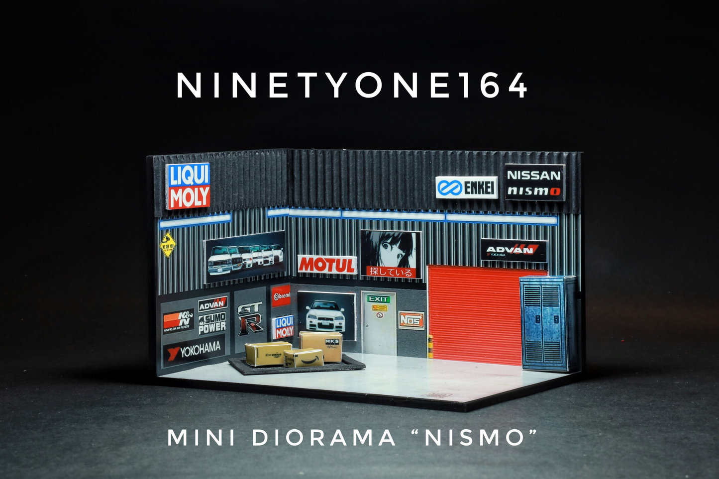 Box mini diorama "NISMO" Ninety One 1:64