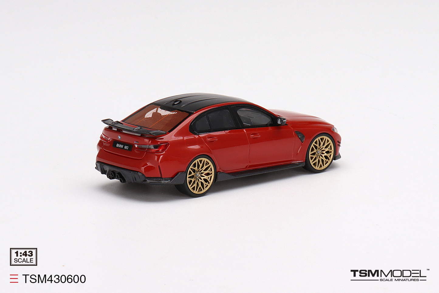 BMW M3 M-Performance (G80) Rouge Toronto métallisé TSM 1:43