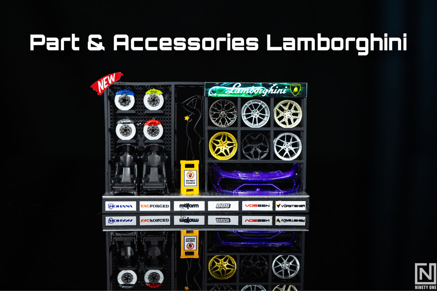 Pièces et accessoires Lamborghini By G-WM Ninety One 1:64