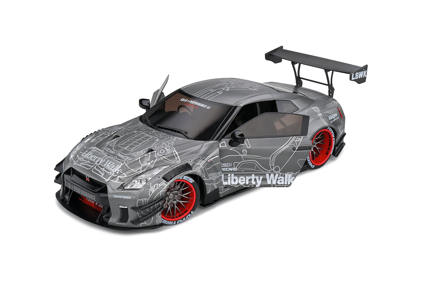 Nissan GT-R (R35) Liberty Walk Body Kit 2.0 2020 Solido 1:18