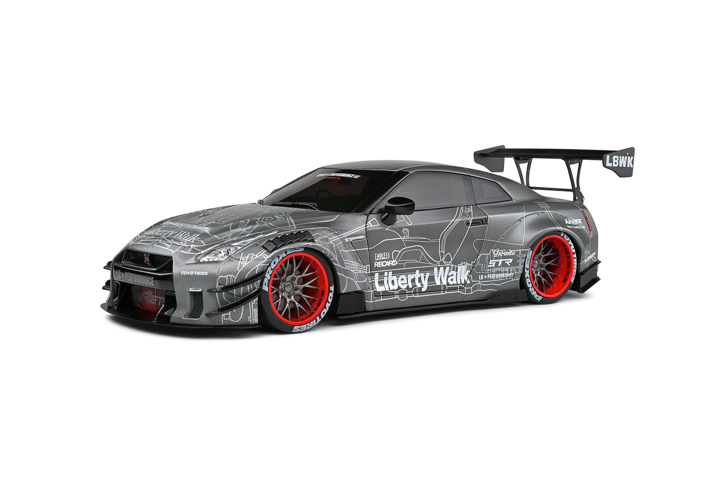 Nissan GT-R (R35) Liberty Walk Body Kit 2.0 2020 Solido 1:18